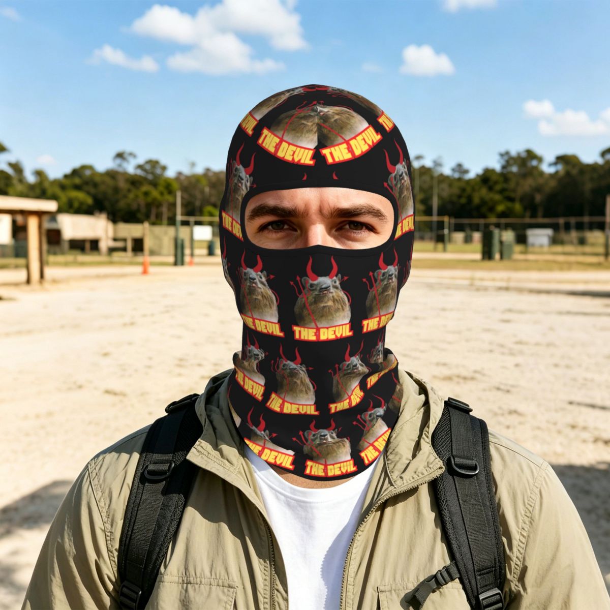 Fishing Mask Sun Protection - Дышащая тонкая балаклава Rock Hyrax Devil,